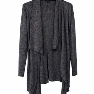 Torrid Black Shimmer Open Front Cardigan